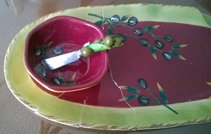 Olio Toscana 1 Piece Chip & Dip by Saparna-1