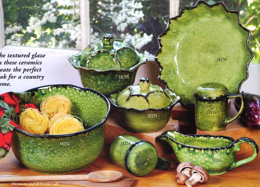 Country Home Green Apple Salt & Pepper Set by Saparna-1