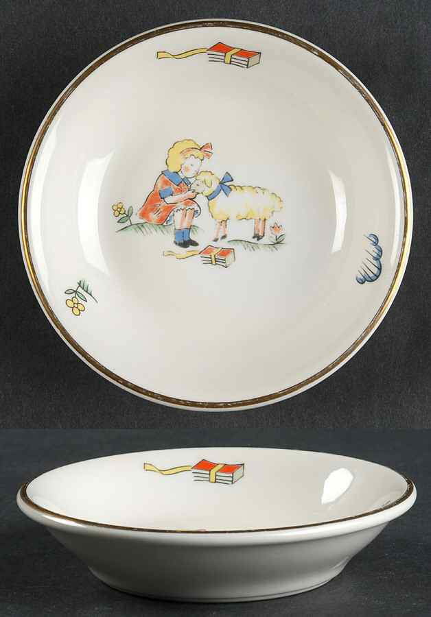 Mary Had a Little Lamb Fruit/Dessert (Sauce) Bowl by Shenango-1