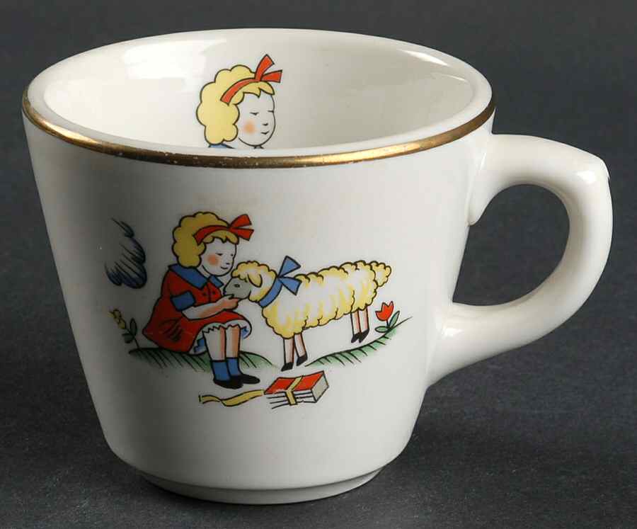Mary Had a Little Lamb Flat Cup by Shenango-1