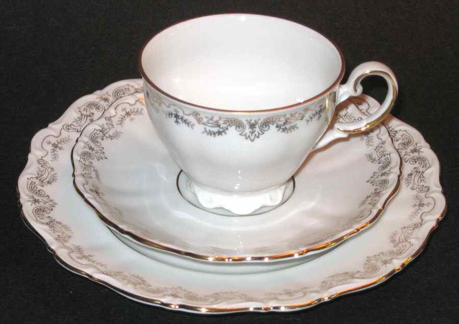 SLT385 Footed Cup & Saucer Set by Seltmann-1