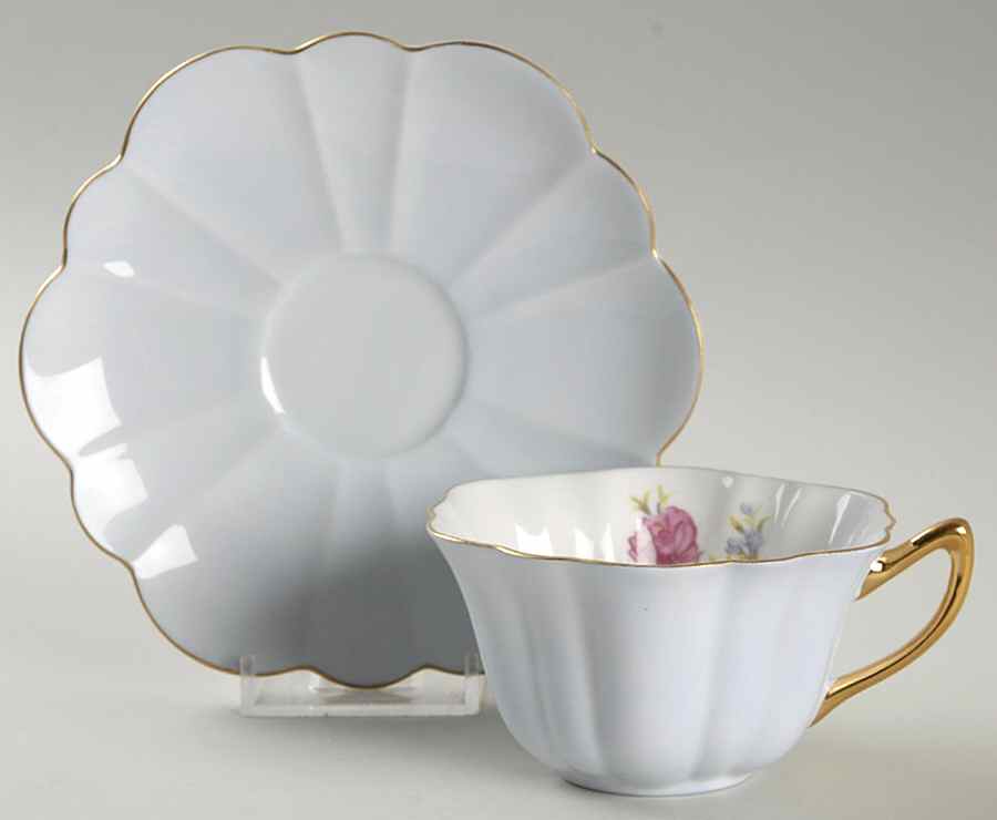 2317 Flat Cup & Saucer Set by Shelley-1