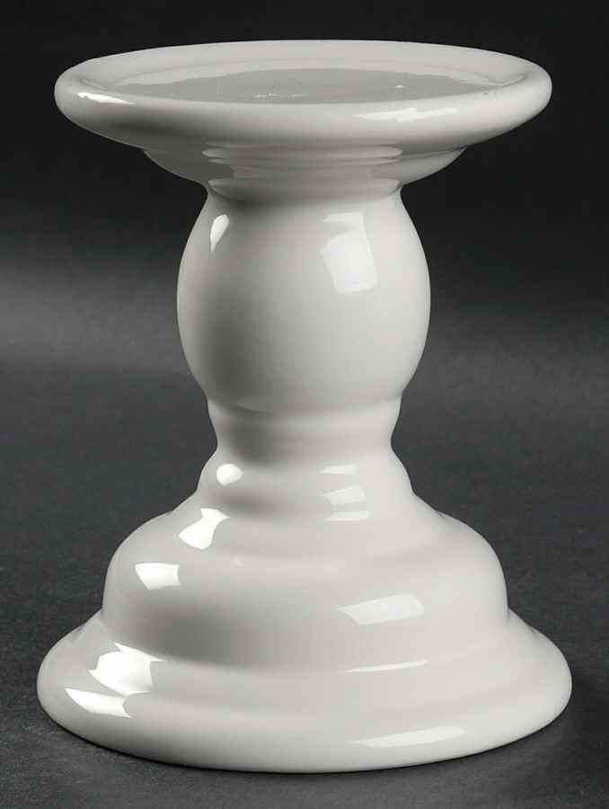 Regent White 5" Pillar Candleholder by Studio Nova-1