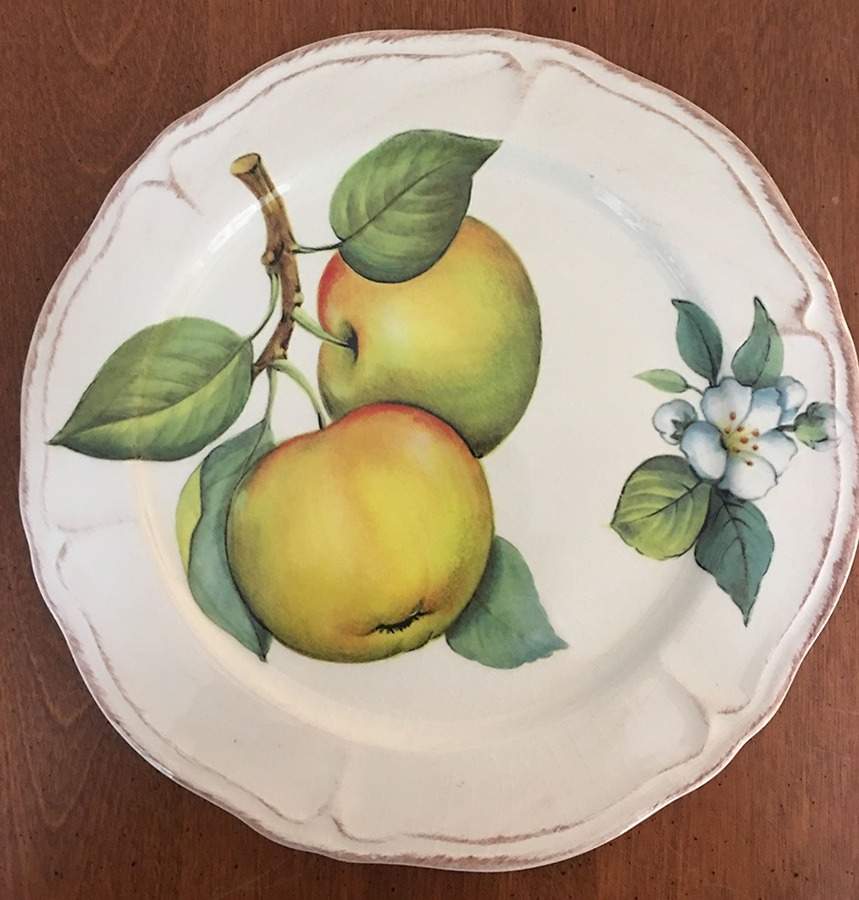 Italian Apple Salad/Dessert Plate by Sur La Table-1