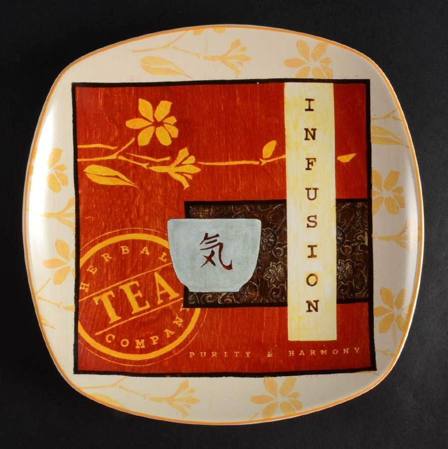 Tea House Salad/Dessert Plate by Sakura-1