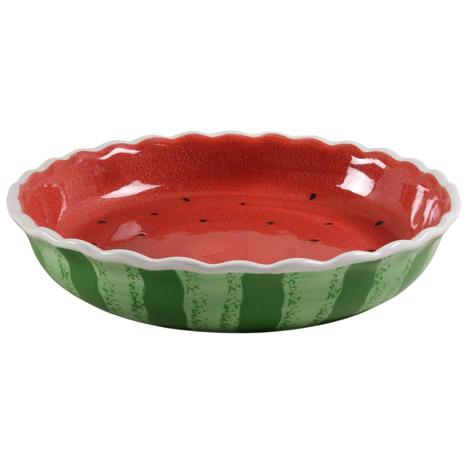Watermelon 10" Pie Baking Plate by Sonoma Home-1