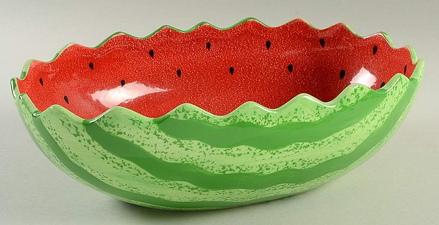 Watermelon Large Fruit Bowl by Sonoma Home-1