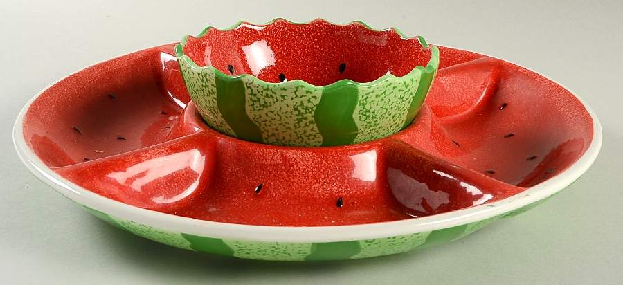 Watermelon (2 Piece) Chip & Dip Set by Sonoma Home-1