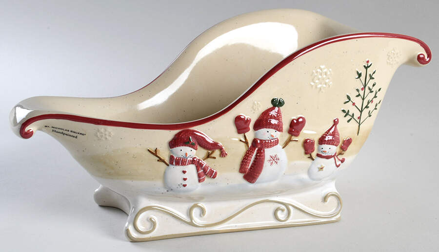 Winter Wishes Sleigh Bowl by St Nicholas Square-1