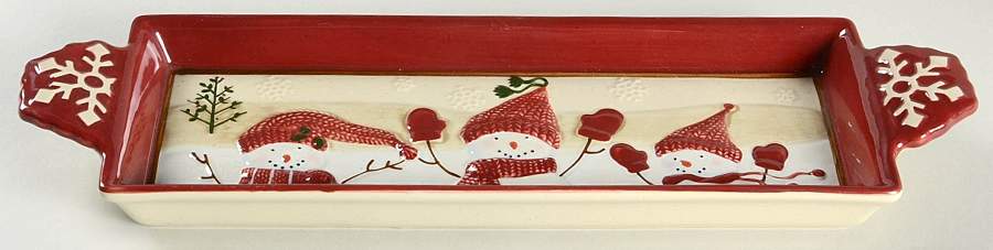 Winter Wishes 16'' Rectangular Tray by St Nicholas Square-1