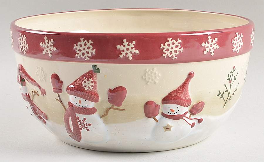 Winter Wishes 10" Round Serving Bowl by St Nicholas Square-1