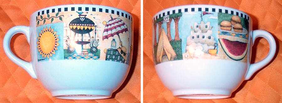 Good Ol' Summertime Melmac/Melamine Flat Cup by Sakura-1