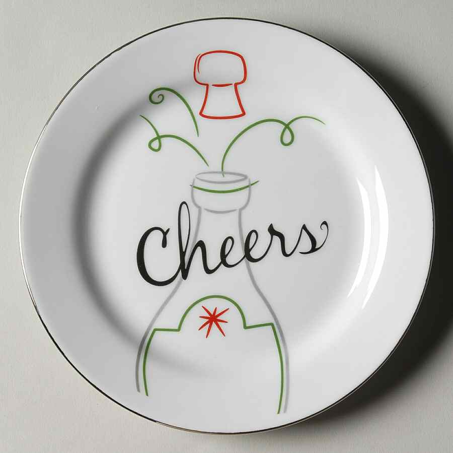 Eat, Drink & Be Merry Appetizer Plate by St Nicholas Square-1