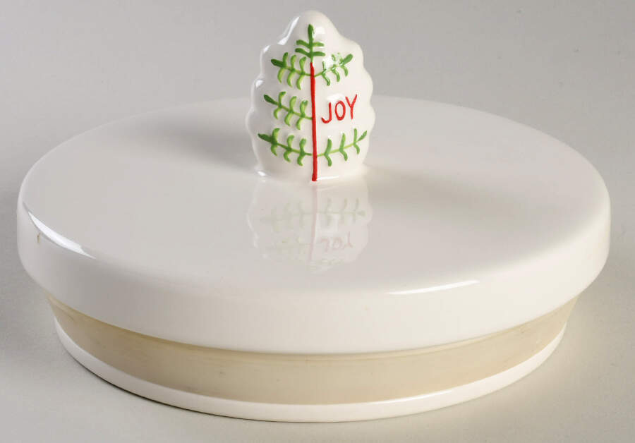Reindeer Games Lid for Cookie Jar by St Nicholas Square-1