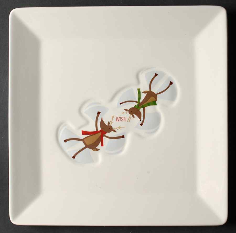 Reindeer Games Salad Plate by St Nicholas Square-1