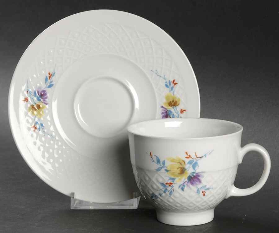 25987 Footed Cup & Saucer Set by Seltmann-1