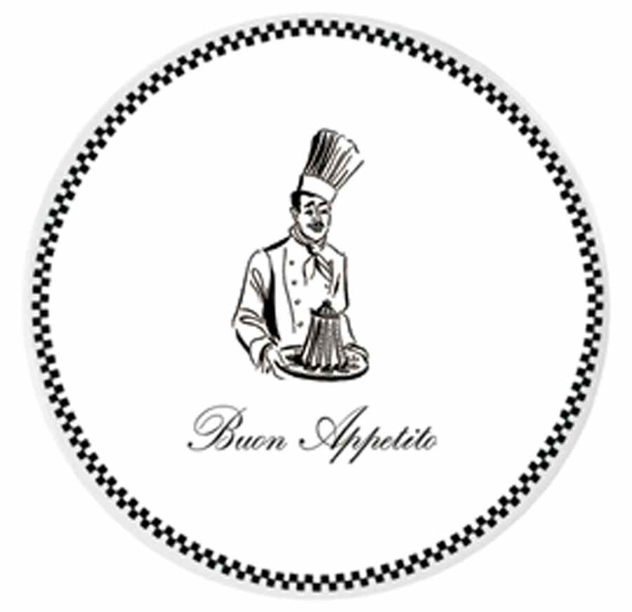 Buon Appetito Dinner Plate by Santa Barbara Ceramic Designs-1