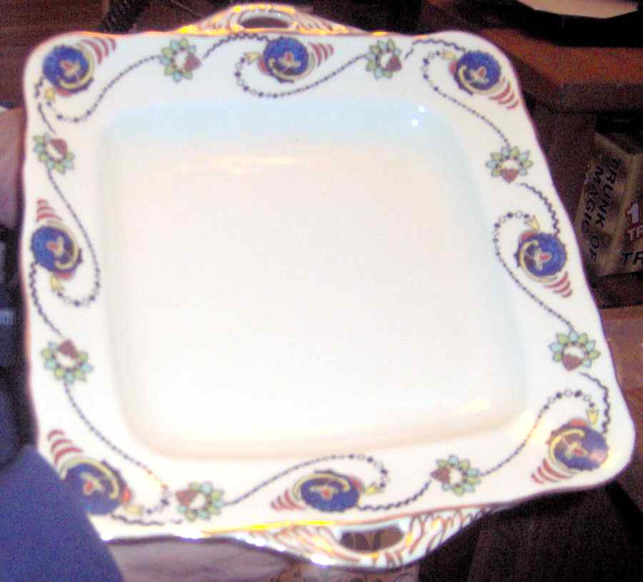 3699 9" Handled Square Tray by Summerville-1