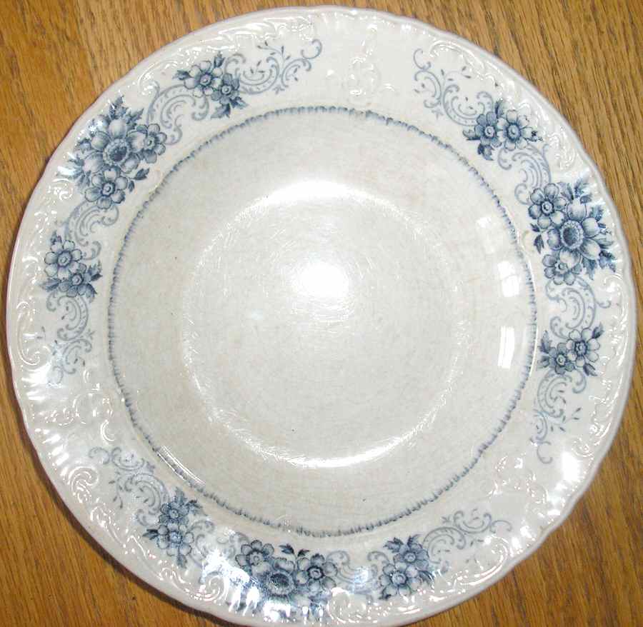 Aida Blue Dinner Plate by Sarreguemines-1