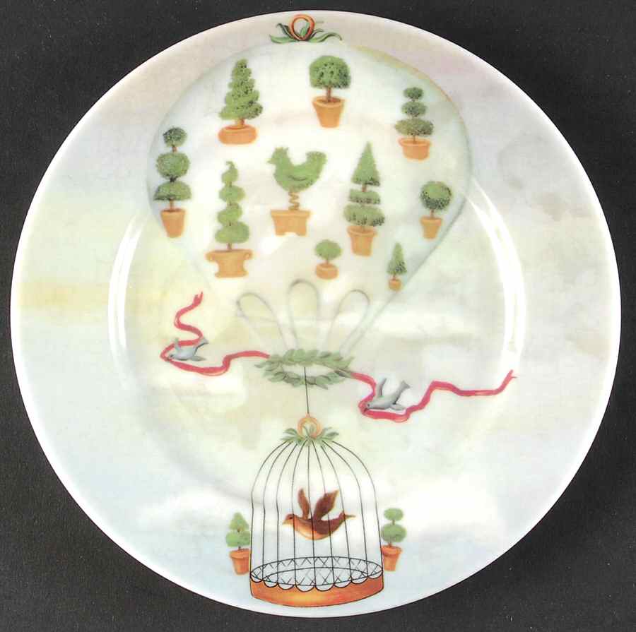 Flying Fantasy Salad/Dessert Plate by Salisbury Porcelain-1