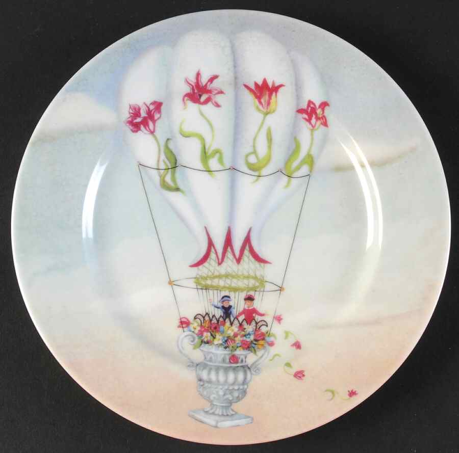 Flying Fantasy Salad/Dessert Plate by Salisbury Porcelain-1