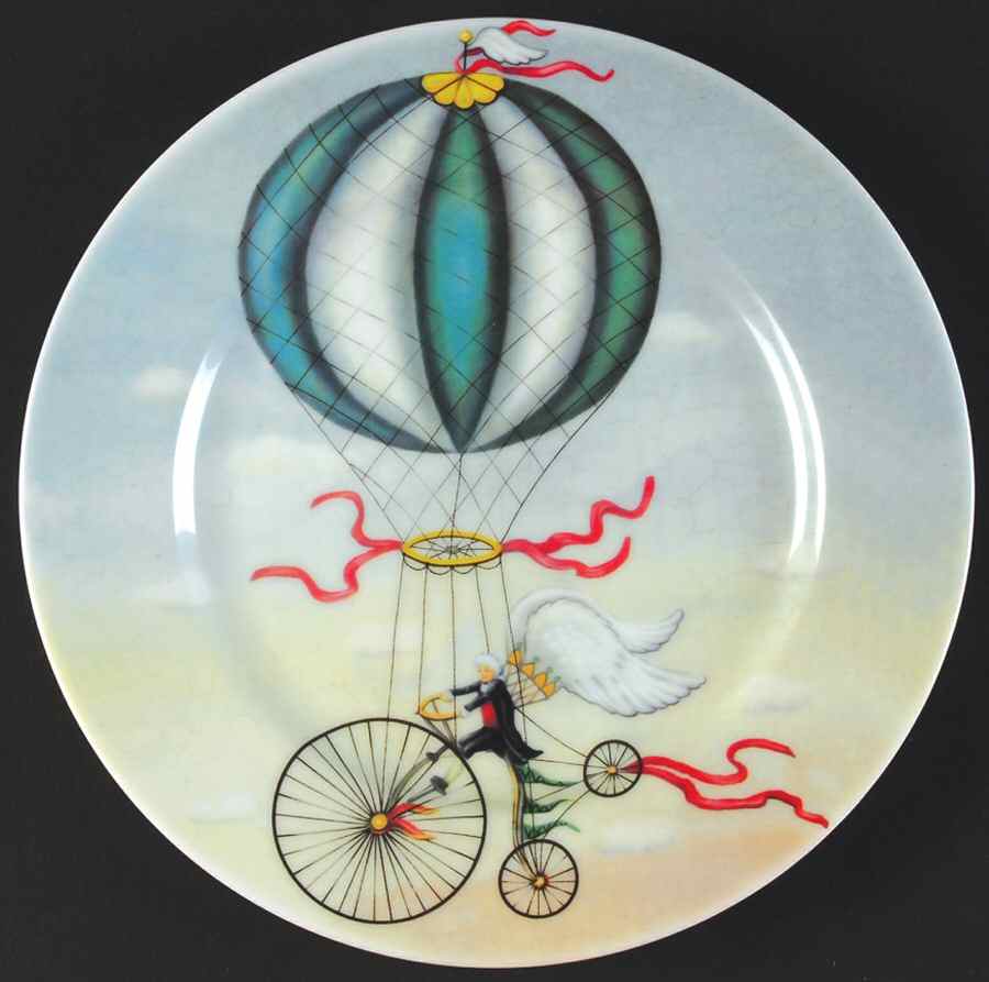 Flying Fantasy Salad/Dessert Plate by Salisbury Porcelain-1
