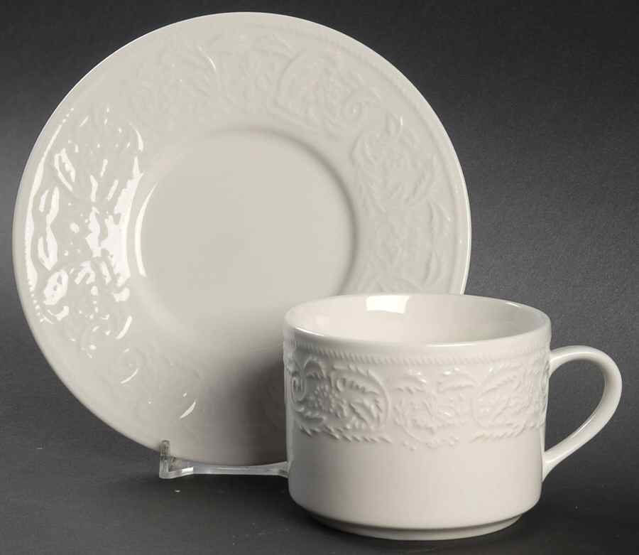 Devonshire Flat Cup & Saucer Set by Sakura-1