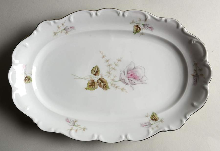 SCH603 12" Oval Serving Platter by Schumann - Bavaria-1