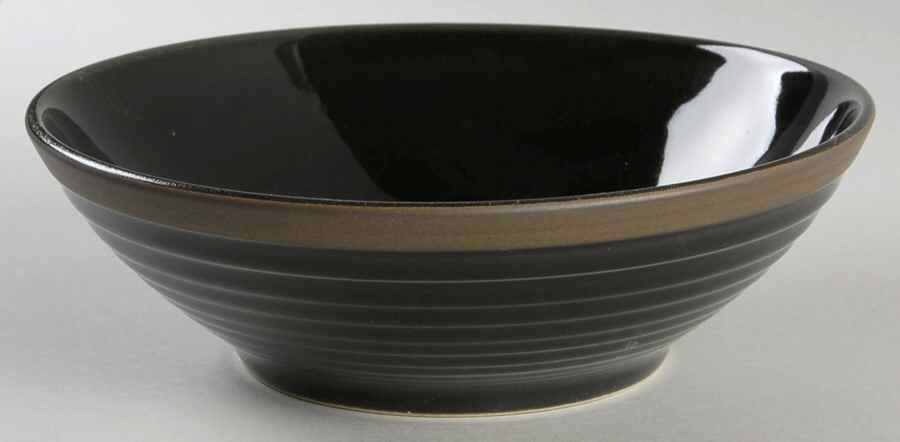 Charisma Black Soup/Cereal Bowl by Sango-1