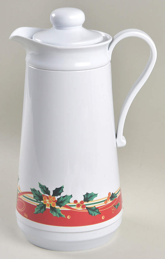 Poinsettia Plastic Thermos/Carafe & Lid by Sunflower-1