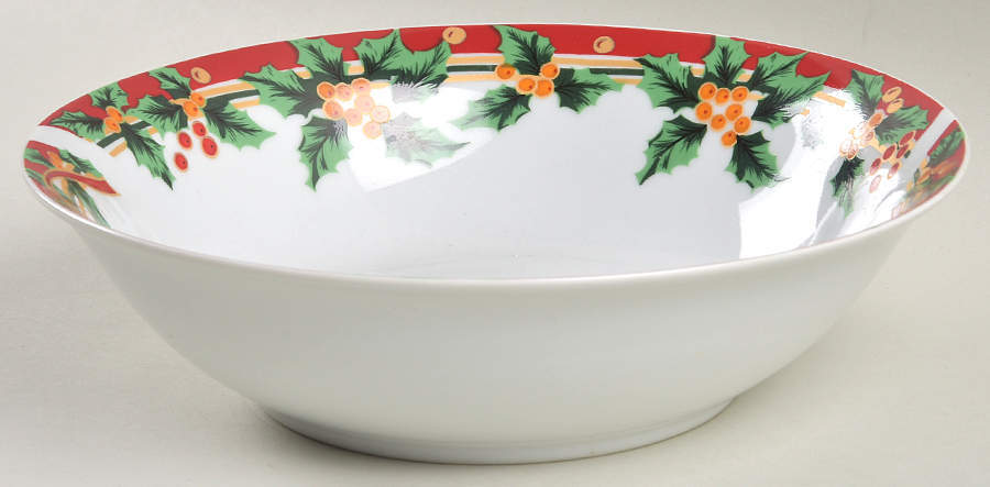 Poinsettia 9" Round Vegetable Bowl by Sunflower-1
