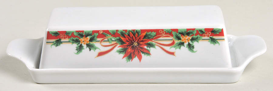 Poinsettia 1/4 Lb Covered Butter by Sunflower-1