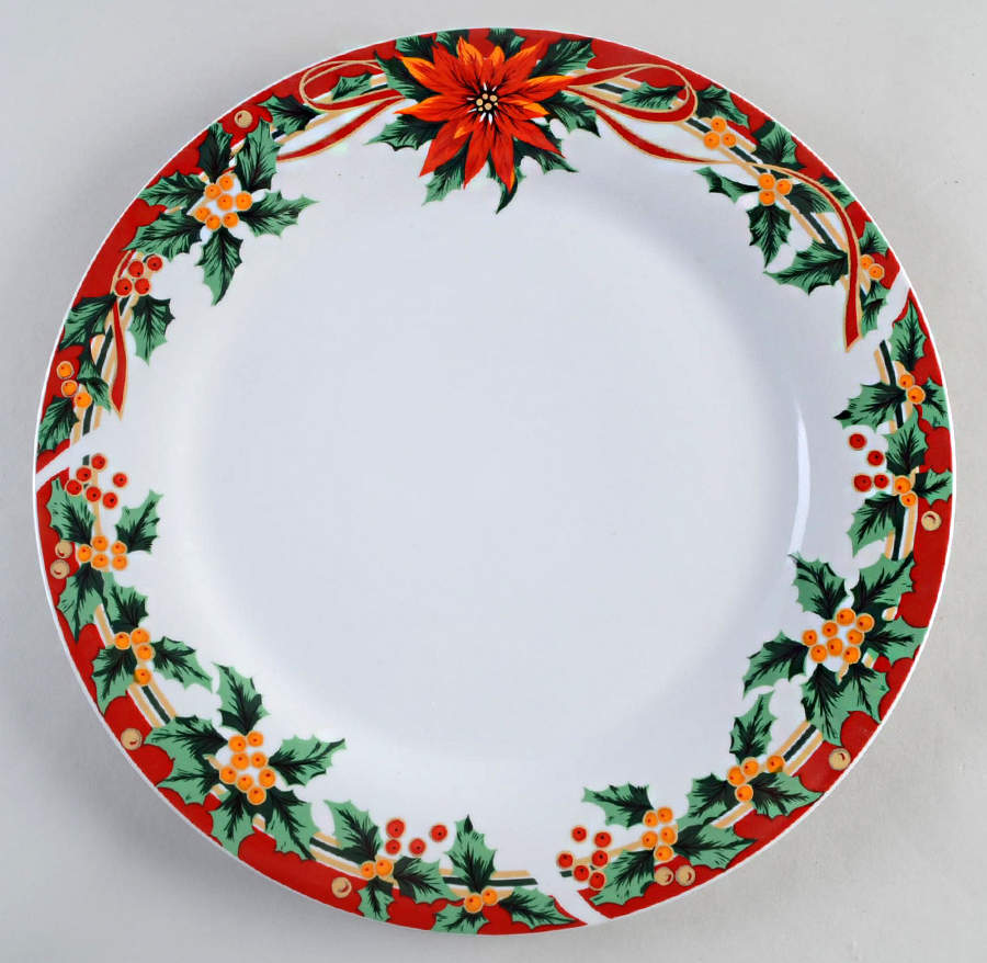 Poinsettia 12" Chop Plate (Round Platter) by Sunflower-1