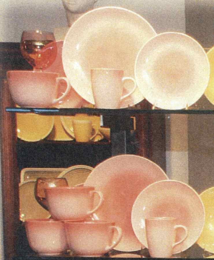 Jazz Pink Dinner Plate by Sango-1