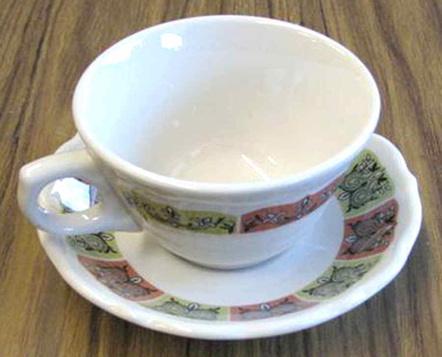 SY968 (No Center Design) Flat Cup & Saucer Set by Syracuse-1