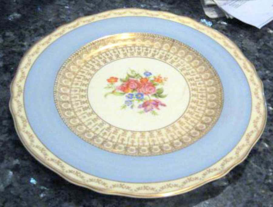 2046 (Blue) Dinner Plate by Steubenville-1