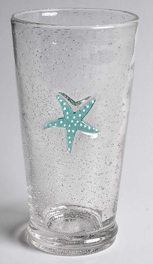 Seaside Aqua 14 Oz Glassware Highball by Sonoma Home-1