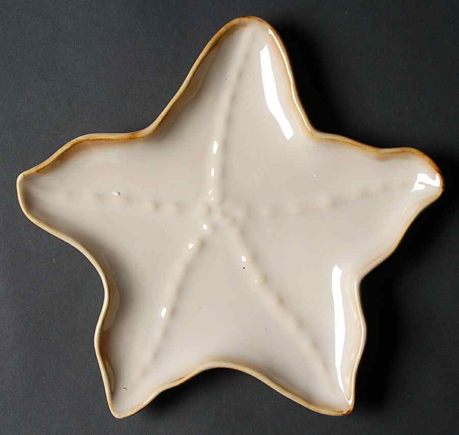 Seaside Tan Figural Salad Plate by Sonoma Home-1