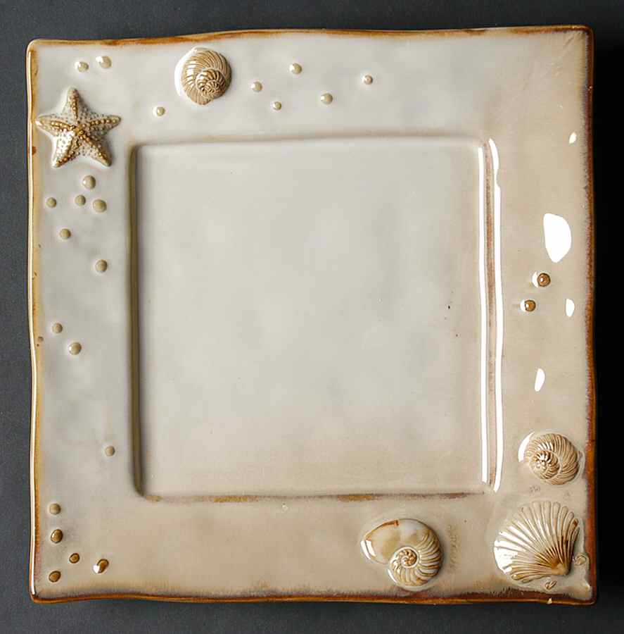 Seaside Tan Square Salad Plate by Sonoma Home-1