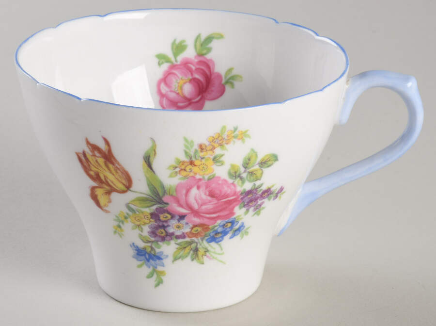 Davies Tulip Flat Cup by Shelley-1