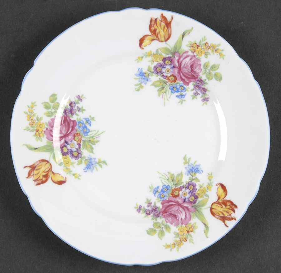 Davies Tulip Bread & Butter Plate by Shelley-1