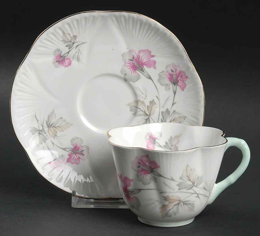 X2462 Flat Cup & Saucer Set by Shelley-1