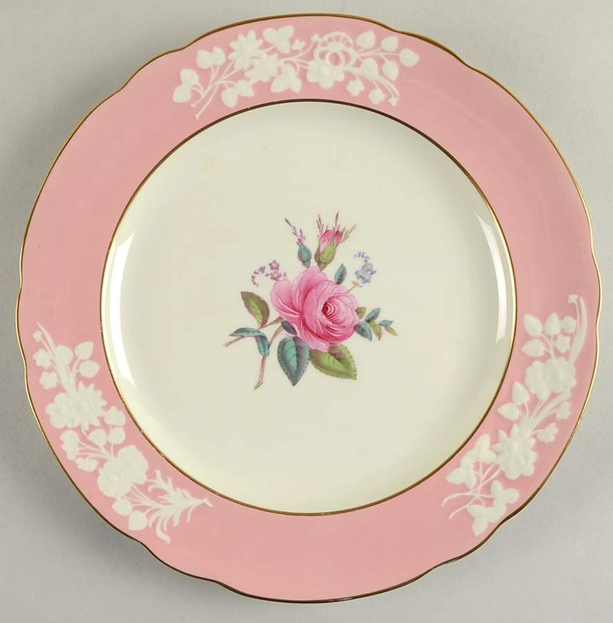 Maritime Rose Light Pink (Scalloped) Dinner Plate by Spode-1