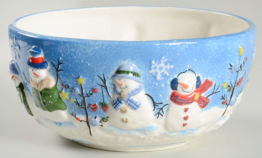 Button Up 10" Round Serving Bowl by Sonoma Home-1