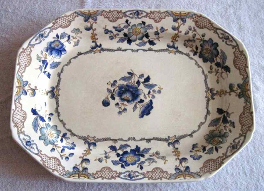 1928 17" Oval Serving Platter by Spode-1