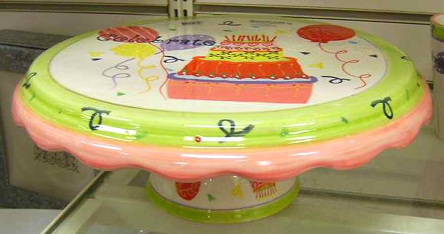 Celebration Collection Footed Cake Plate by Sweet Olive Designs-1