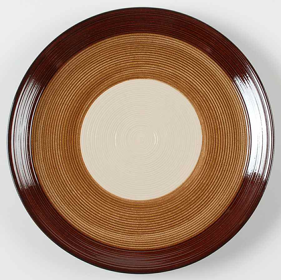 Capri Brown Dinner Plate by Sango-1