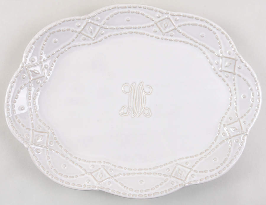 Legado Pebble 15" Oval Serving Platter by Skyros-1
