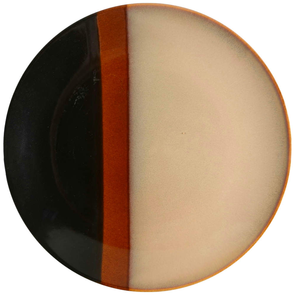 Tempo Black Dinner Plate by Sango-1
