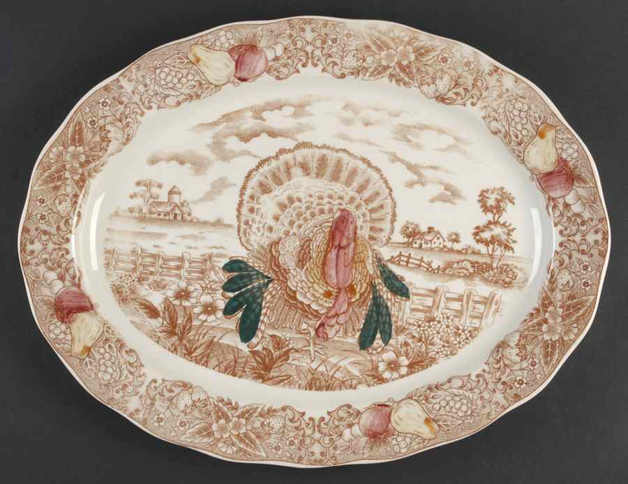 King Tom 18" Oval Serving Platter by Sone-1